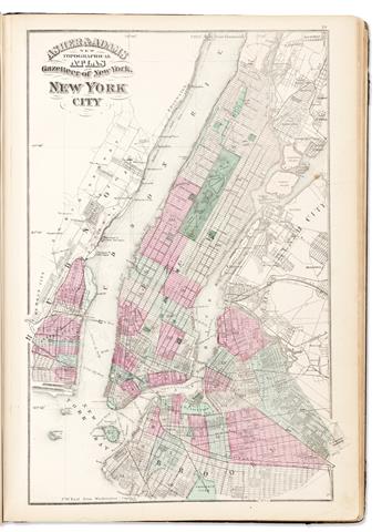 ASHER & ADAMS. New Topographical Atlas and Gazetteer of New York.